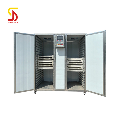 680w Low Temperature Hot Air Circulation Tray Drying Oven Lemon Chili PLC Controlled Batch Food Dehydration Equipment