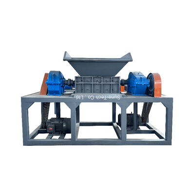 High Productivity Coconut Husk Shredder Machine Double Shaft For Shell 260mm Blade