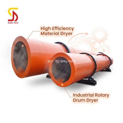 Slag Sawdust Coal Rotary Dryer Electric Heating Sludge Rotary Drum Dryer For Clay Cement Gypsum