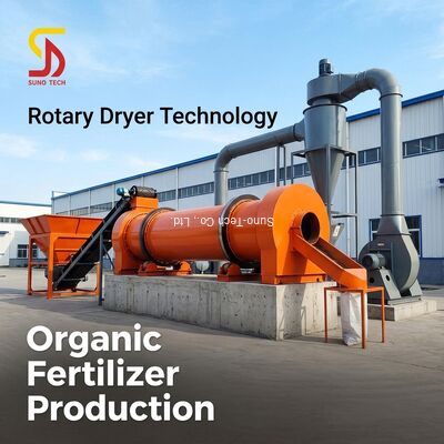 Industrial Hot Air Rotary Dryer Compost For Drying Chicken Manure And Other Livestock Manure