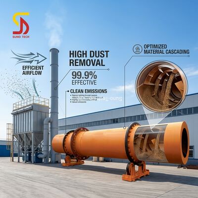 Vente directe par le fabricant de séchoirs rotatifs industriels à tambour, séchoirs rotatifs pour boues et sable, séchoirs monocylindres