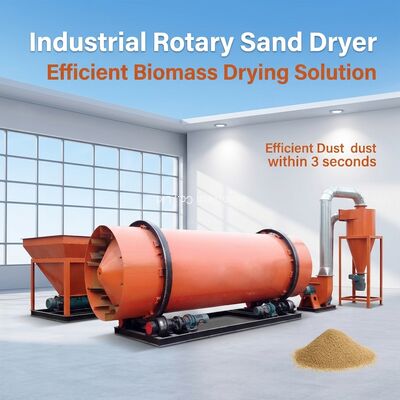 Klei Zement Gips Drehtrockner Biomasse Kalkstein Kohle Dreh Sandtrockner Für Holzsplitter