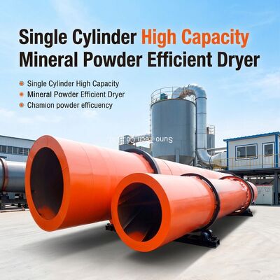 Best Selling Factory Price Mineral Dryer Wood Chips, Shavings, Mineral Powder Single Cylinder Dryer Rice Straw Rotary Dryer