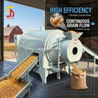 Energy Saving Automatic CE Certified Rotary Dryer Drum Drying Equipment for Grain and Nuts