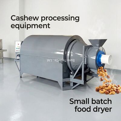 Food Nut Walnut Cashew Hazelnut Small Rotary Drum Dryer Chestnut Alfalfa Mini Rotary Dryer