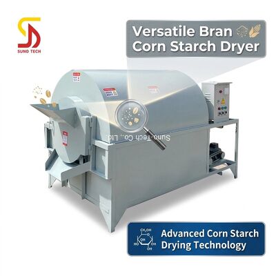 ZQ400 River Sand Mini Rotary Drum Dryer Rice Bran Corn Bran Corn Starch Rotary Dryer Machine