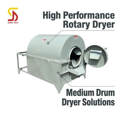 Horizontal Fruit Small Rotary Dryer And Medium Sized Drum Dryer Coffee Bean Chestnut Drum Dryer