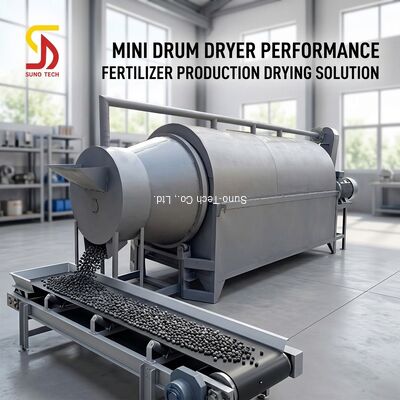Compound Fertilizer Slag Mini Rotary Drum Dryer Machine ZQ250 Speed Reducer