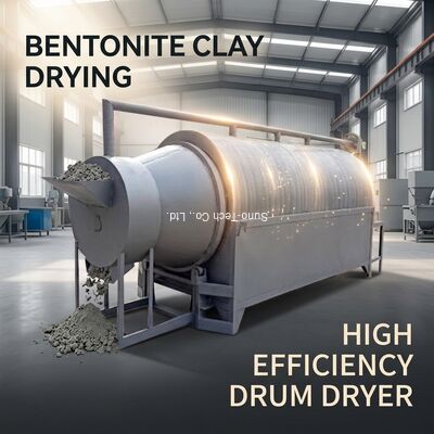 High efficiency Drum electric drum dryer  Stone Sand Wood Chips Bentonite And Clay Dryer