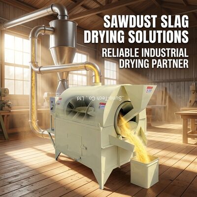 Industrial Silica Sand Sawdust Slag Small Rotary Dryer Compost Rotary Dryer