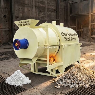 Lime Automatic Feed small rotary drum dryer Industrial Powder Dryer