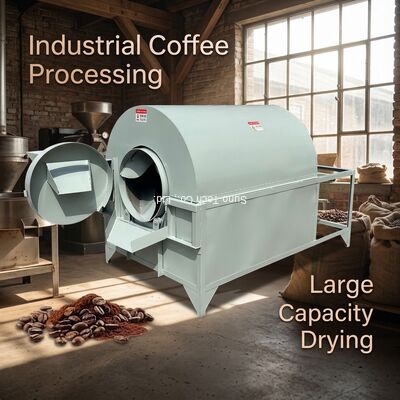 Coffee Bean small rotary drum dryer Large capacity  Customized Voltage