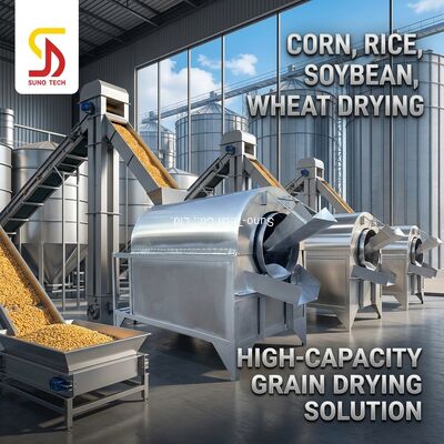 High safety Small Food Rotary Dryer Animal Manure Rotary Dryer Equipment Corn Rice Soybeans Wheat Sorghum Drum type