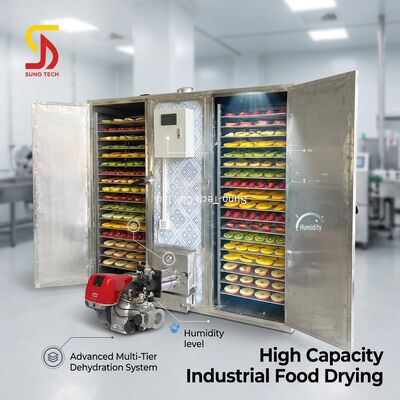 Industrial Drying Oven with 850 kg/h Evaporation and 680W Dehumidifier for Multi-Tier Food Dehydrator