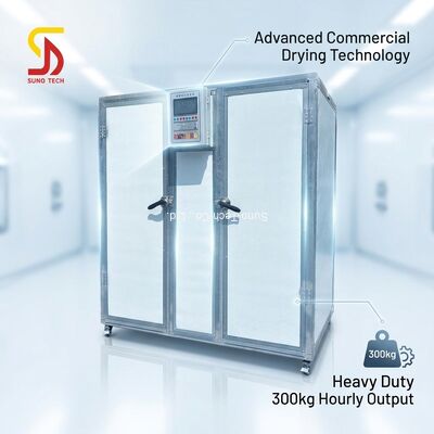 Industrial Commercial Drying Oven Mango Strawberry Tray Fruit Nut Dryer 300 Kg/H Evaporation