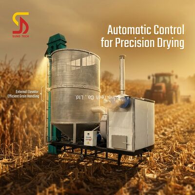 Neuer 50 t/d mobiler Getreidetrockner, Getreidetrockner, externer Aufzug, landwirtschaftlicher automatischer Weizen- und Mais-Getreidetrockner