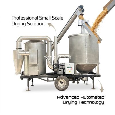 10t/D Efficient Small Scale Grain Dryer Φ1500mm Silo Diameter