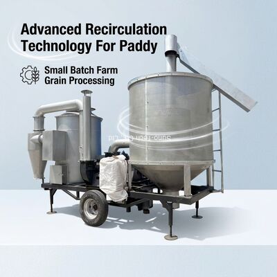 Diesel Mobile Paddy Dryer Machine Recirculating Small Batch Grain Dryer