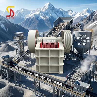 Adjustable Discharge Jaw Type Rock Crusher For Quartz River Stone Jaw Crusher Equipment