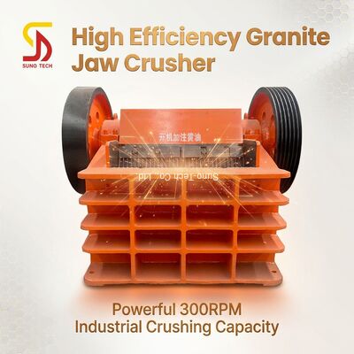 Stone Granite Jaw Crusher 300r/Min Limestone Gold Ore Jaw Crusher 250mm Feed Size