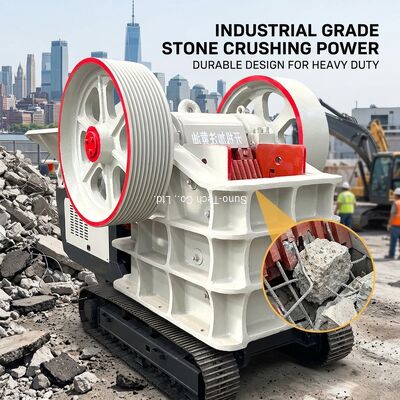 Industrial Stone Jaw Rock Crusher For Sale 250r/Min Rotational Speed Of Eccentric Shaft