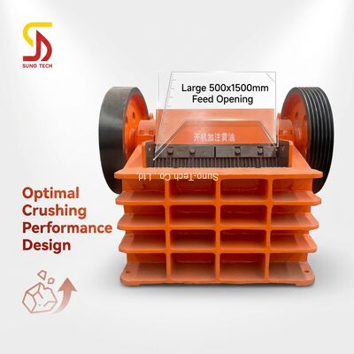 Limestone Gold Ore Jaw Crusher Machine 300 R/Min 500*1500mm Feed Opening Size
