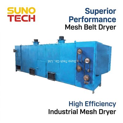 Eco-Friendly High Productivity Energy Saving Mesh Belt Dryer for Industrial Applications