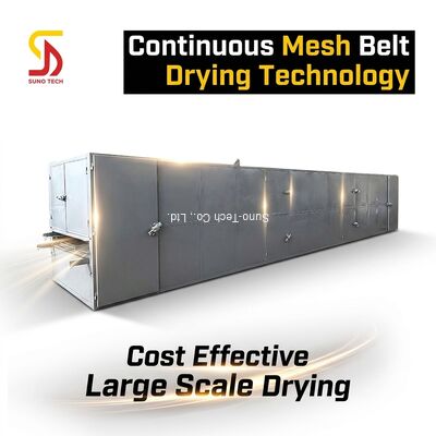High Efficiency Energy Saving Continuous Drying Mesh Belt Dryer for Grains and Tea
