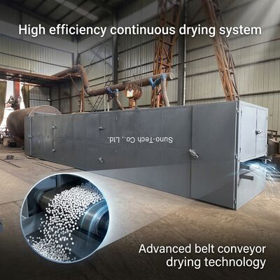 High Productivity Continuous Belt Dryer for Energy Saving and Eco-Friendly Solid Waste Treatment