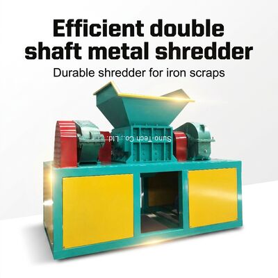 Recycle Scrap Metal Shredder Machine Drum Scrap Iron Shredder Double Shaft  ZQ350 0.5 T/H