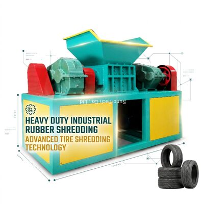 Industrial Waste Tyre Shredder Machine For Car And Truck Bicycle Tire Shredding Machine