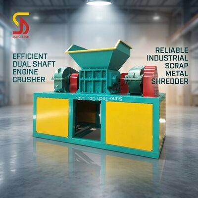 Car Shell  Engine Block Car Shredder Machine Dual Shaft Shredder 380v / 50hz