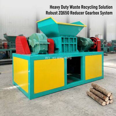 Newly Designed Double Shaft Shredder Machine ZQ650 Reducer 37KW
