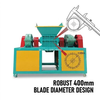 30kw Organic Degradable Waste Shredder Machine 3-4t/h 400mm Blade Diameter