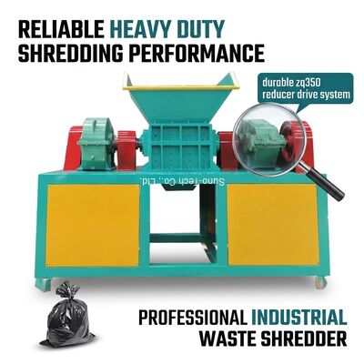 0.5t/H Multi Functional Waste Shredder Machine Small Shredder ZQ350 Reducer