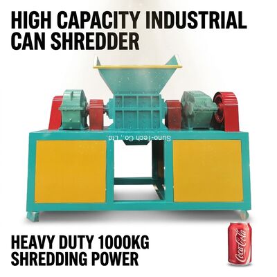 1000kg Industrial Recycling Shredder Equipment Pull Top Can Small Shredder Machine