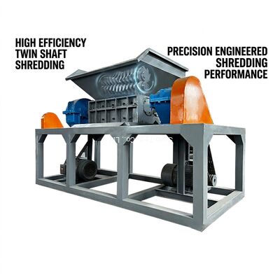 Shearing Blade 220V Twin Shaft Shredder Machine Customised ZQ350 Reducer