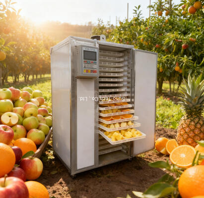 40-Tray Drying Oven with 680w Dehumidifier and 400-600 kg Input Capacity for Fruit and Vegetable Dehydration