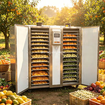 Tray Fruit Dehydrator Drying Oven Cabinet For Banana Chips Orange Slices Apple Mango Tropical Fruit Low Temperature Dehydration Machine