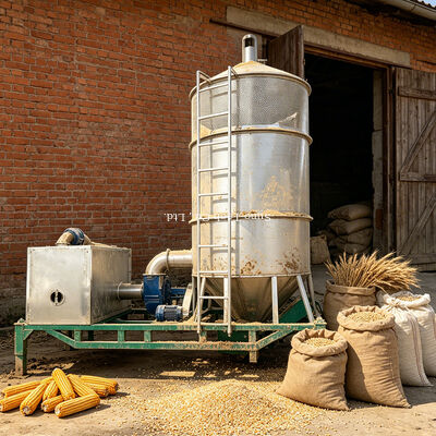 Hot Sale Small Mobile Grain Dryer Machine Gas Type Rice Wheat Corn Drying Equipment Agricultural Grain Processing Machinery